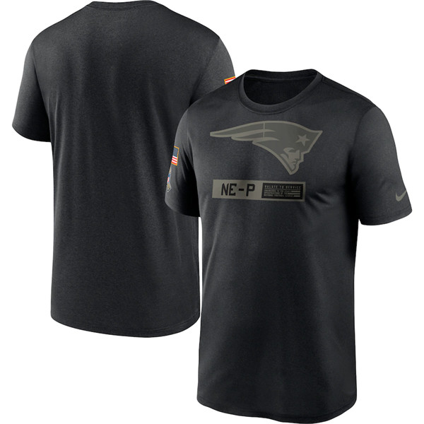 Men's New England Patriots Black NFL 2020 Salute To Service Performance T-Shirt Men's New England Patriots Black NFL 2020 Salute To Service Performance T-Shirt
